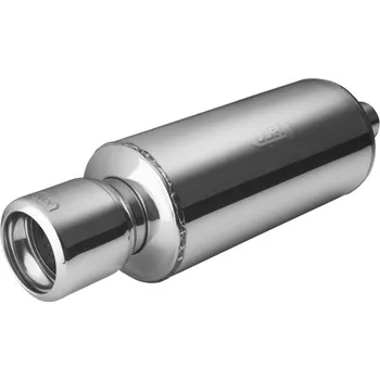 Výfuková trubka ULTER SPORT Sportovní výfuk 1x 100mm - NEREZ NRS-002, univerzální Průměr vstupu: 45 mm_1