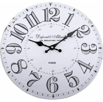 Casa de Engel Home Dřevěné hodiny na zeď, 1/12 Fialová UNI (2781023)