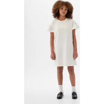 Dívčí šaty GAP Dívčí Dětské mikinové šaty Gap Bílá 140/146 (2331504)