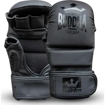 MMA rukavice Sparringové MMA rukavice Buddha Premium - Matte Black Velikost: XL