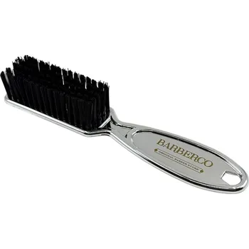 Příslušenství k holicímu strojku Stříbrný kartáč na fade BARBERCO Silver fade brush