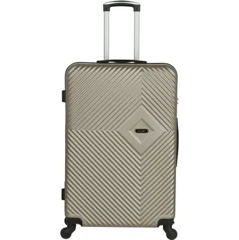 Cestovní plastový kufr Folker velikost M, taupe