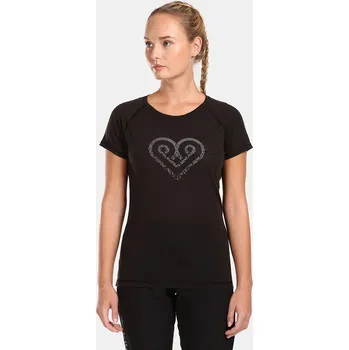 Dámské tričko Kilpi Dámské Černé dámské tričko s příměsí vlny Kilpi ZARJA Černá XXL (2463820)