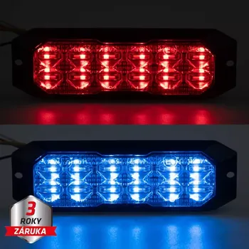 Maják PROFI výstražné LED světlo vnější, červeno-modré, 12-24V, ECE R10 (CH-012RB)