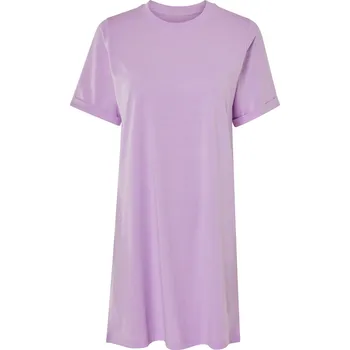 Dámské šaty esmara® Dámské šaty, s ohrnutými rukávy (lila fialová, M(40/42))