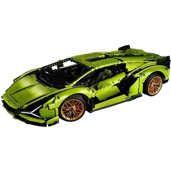 ostatní stavebnice OEM Stavebnice - Zelený supersport - 3696 Dílků