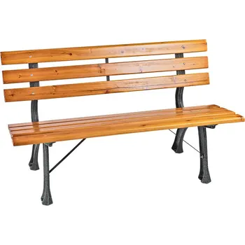 Zahradní lavice Dema München 43317D 120 cm mahagon/černá