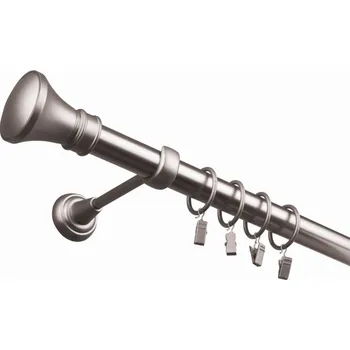 Garnýž Ø 25 jednotyč-komplet Luxor Barva: zlatá antik, Délka: 160 cm, typ kroužků: bez kroužků