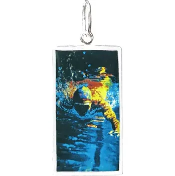 Přívěsek Aljančič Plavec Miniartion bílé zlato