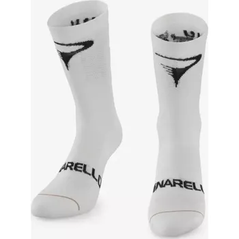 Pánské termo ponožky Cyklistické ponožky PINARELLO LIGHT SOCKS END OF DISCUSSION - white 44-47 EU