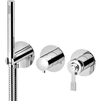 Vodovodní baterie Sapho Versi - Baterie pod omítku s tělesem, pro 2 spotřebiče, s příslušenstvím, chrom RV052