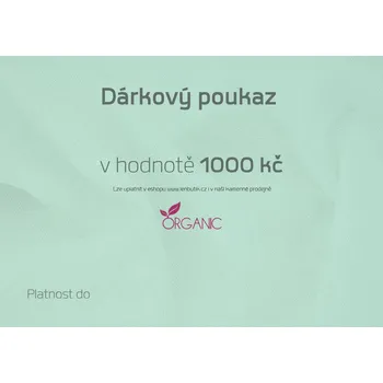 Tělový krém Darkový poukaz v hodnotě 1000 kč