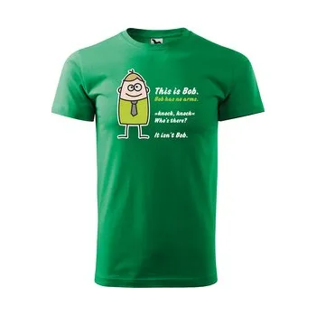 Pánská móda Tričko s potiskem This is bob: zelené 4XL