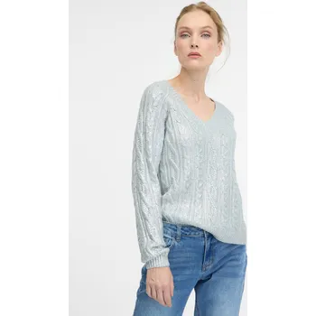 Dámský svetr Orsay Dámské Stříbrný dámský svetr ORSAY Stříbrná L (2544502)