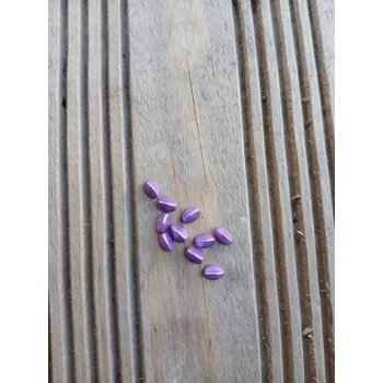 Materiál na výrobu šperku korálek mačkaný, pohanka 5x3 mm - fialová