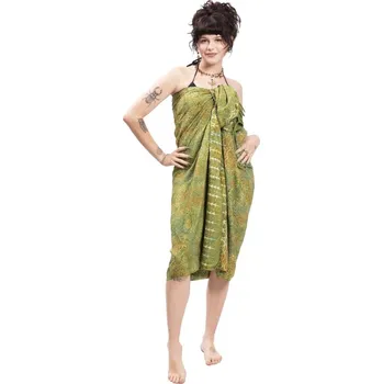 Šátek Sarong BALI BATIK zelený II.