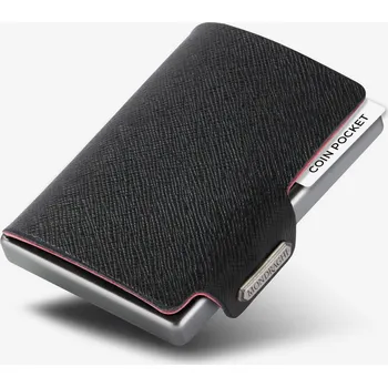 Peněženka Mondraghi Pánské Černá kožená peněženka Mondraghi Saffiano Plus Černá ONE SIZE (2662030)