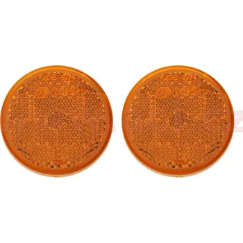 Autodíl univerzální odrazka kulatá, samolepící, oranžová (průměr 50 mm) 2 ks, 9907432Y