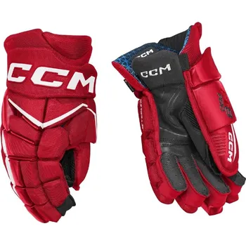Chránič rukou Rukavice CCM Jetspeed FT8 Pro SR, červená-bílá, Senior, 14" CCM