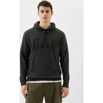 Pánská móda GAP Pánské Mikina s logem a kapucí GAP Černá XS (2249314)