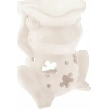 Casa de Engel Home Keramická aromalampa - žába - bílá, 4/24 Fialová UNI (2780787)