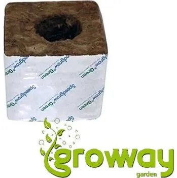 Substrát Agra-Wool pěstební kostka 100x100x65mm s malou dírou 120 ks