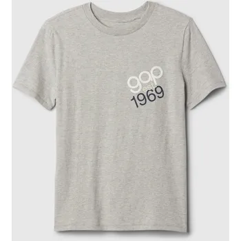 Chlapecké tričko GAP Chlapecké Dětské tričko s logem Gap Šedá 128/134 (2339217)