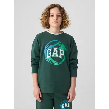Chlapecká mikina GAP Chlapecké Dětská mikina s logem Gap Zelená 152-158 (2338122)