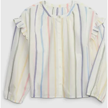 Dětská móda GAP Dívčí Dětská pruhovaná košile GAP Bílá 152/158 (2433442)