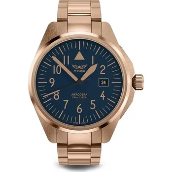 Hodinky Aviator Airacobra 43 Type A V.1.38.2.318.5 + 5 let záruka a dárek ZDARMA