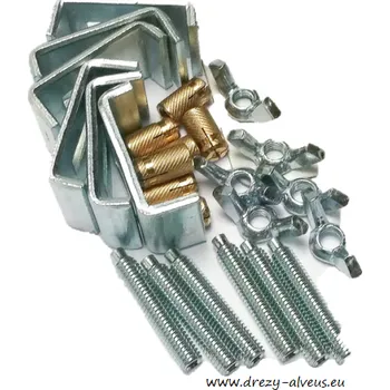 Alveus sada úchytek pro podmontáž nerezových dřezů Variant - 12 kusů