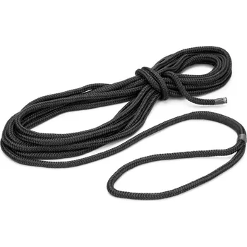 Lano Pevné vyvazovací lano se zapleteným okem v černé, průměr 12 mm, délka 6 m