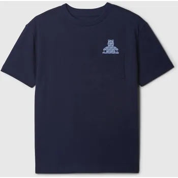 Dětská móda GAP Chlapecké Dětské tričko s kapsičkou GAP Modrá 152/158 (2342151)