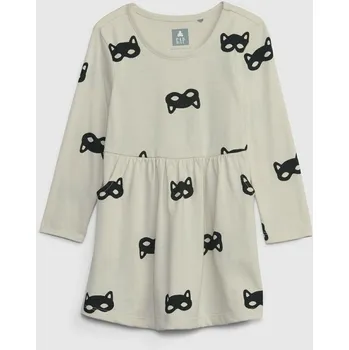Dívčí šaty GAP Dívčí Baby bavlněné šaty Mix & Match GAP Béžová 80-86 (2439240)