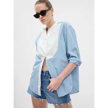 Dámská košile GAP Dámské Pruhovaná košile oversize GAP Modrá XS (2439484)