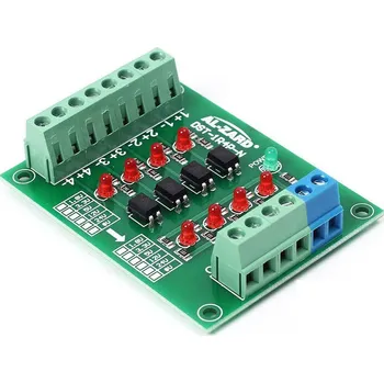 Elektronická stavebnice LaskaKit_cz 4-kanálový modul optoizolátoru PC817 3.3V na 24V