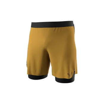 Pánské kraťasy Dynafit ALPINE PRO 2/1 SHORTS M tobacco 0910 L; Žlutá kraťasy + DÁREK DLE VÝBĚRU!