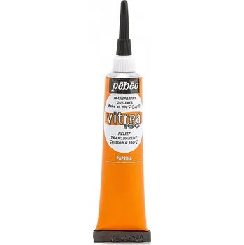 Speciální výtvarná barva Kontura na sklo Pébéo Vitrea 160 20 ml - 61 Paprika