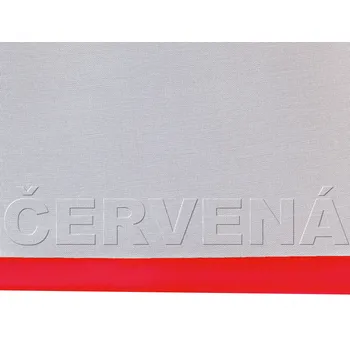 Záclona Voálová záclona Brena - mix barev červená 120x300