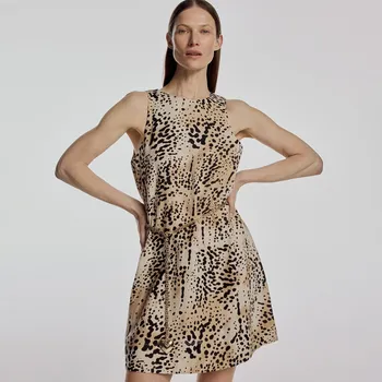 Dámské šaty Reserved - Lněné mini šaty - vícebarevná - XR905-MLC - XR905-MLC-M