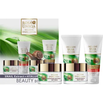 Kosmetická sada ROSA UNIQA EXCLUSIVE SNAIL EDITION dárková sada Hlemýždí extrakt