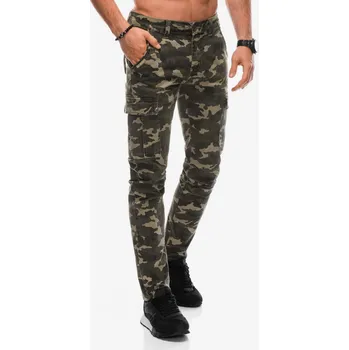 Pánské kalhoty Edoti Pánské Khaki pánské army cargo kalhoty Edoti Zelená 29/32 (2320916)