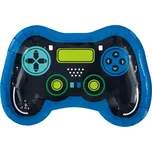 Papírové talíře herní ovladač - Videohry 24cm 8ks