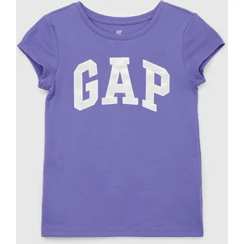 Dívčí tričko GAP Dívčí Dětské tričko s logem Gap Fialová 104/110 (2491262)