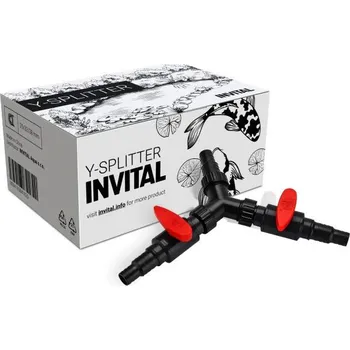 INVITAL Rozbočovač Y s ventily na jezírkové hadice