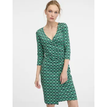 Dámské šaty Orsay Dámské Zelené dámské šaty ke kolenům ORSAY Zelená XS (2540846)