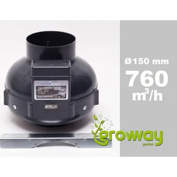 Průmyslový ventilátor Ventilátor Prima Klima 150mm, 760m³/h 1-rychlostní 1 ks