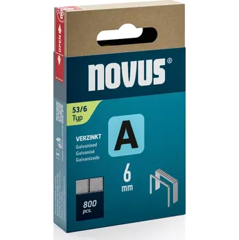 Průmyslová sponka Sponky NOVUS - A 53 (na výběr 4 - 18 mm) 800 ks 6 mm