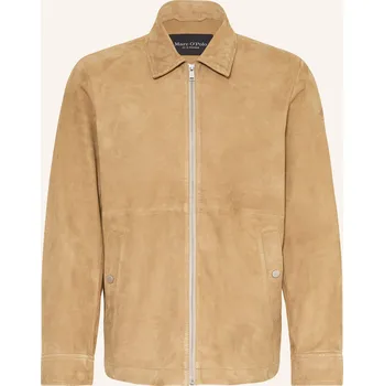 Pánská bunda Marc O'polo Pánská Kožená Bunda, béžová, 50