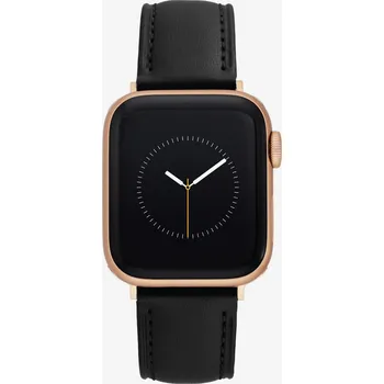 Hodinky Anne Klein Dámské Černý kožený řemínek pro hodinky Apple Watch Anne Klein Černá UNI (2661923)